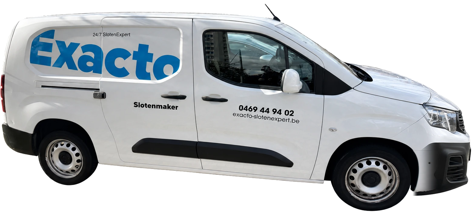 Werkbus van Slotenmaker Exacto SlotenExpert in Antwerpen